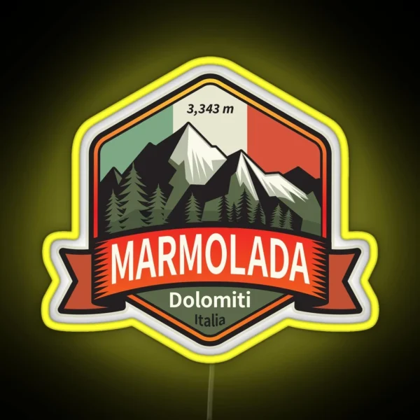 Marmolada Italy RGB Neon Sign