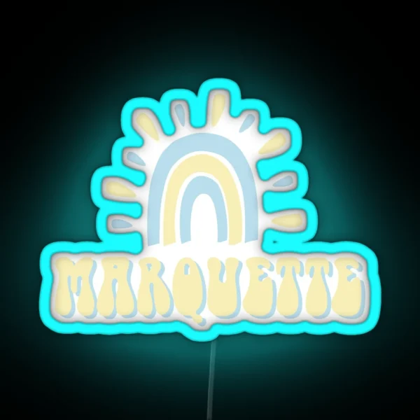 Marquette Pastels RGB Neon Sign