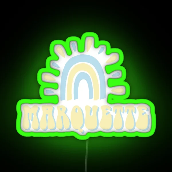 Marquette Pastels RGB Neon Sign