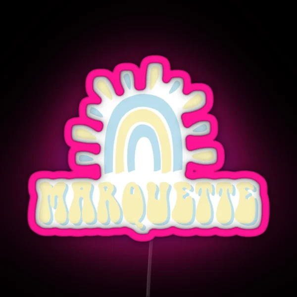 Marquette Pastels RGB Neon Sign