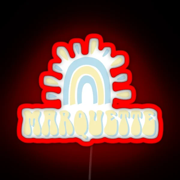 Marquette Pastels RGB Neon Sign