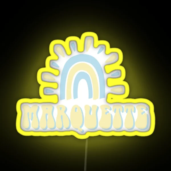 Marquette Pastels RGB Neon Sign