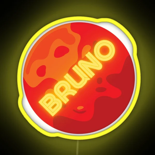 Mars The Red Planet Bruno RGB Neon Sign