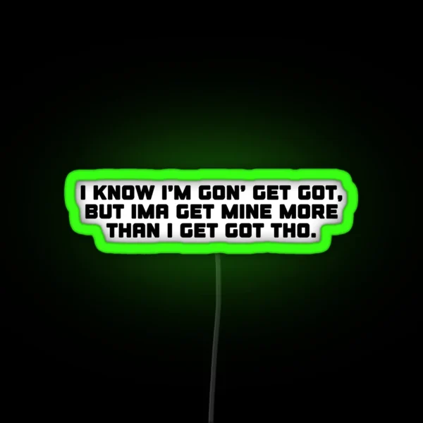 Marshawn Lynch Get Got Quote RGB Neon Sign