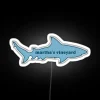 Martha's Vineyard Shark Fin Illuminated LED Sign with Colorful RGB Lighting