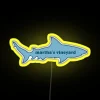 Martha's Vineyard Shark Neon Sign with Color-Changing RGB LED Display