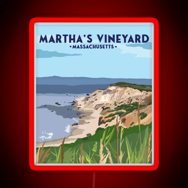 Martha S Vineyard Travel Led RGB Neon Sign