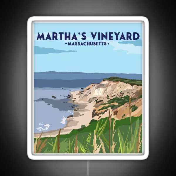 Martha S Vineyard Travel Led RGB Neon Sign