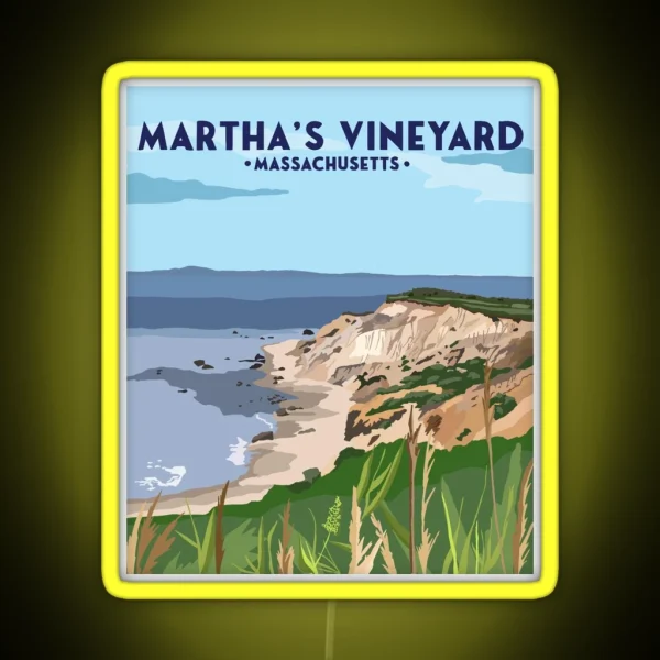 Martha S Vineyard Travel Led RGB Neon Sign