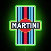 Vintage Martini Livery Inspired RGB LED Neon Bar Sign Lighting