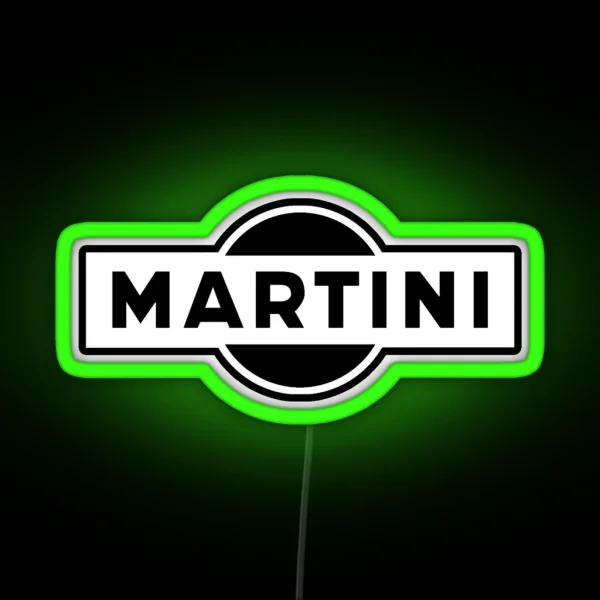Martini Logo Simple RGB Neon Sign