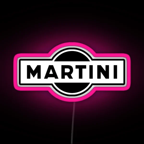 Martini Logo Simple RGB Neon Sign