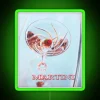Add glamour to your home bar with this neon martini.