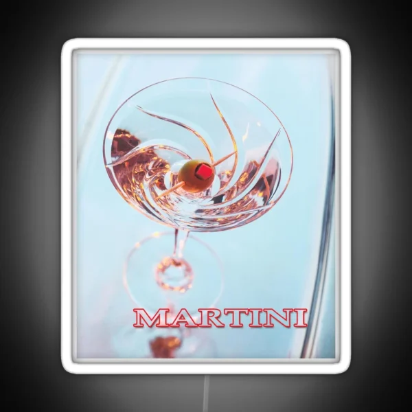Martini With Olive RGB Neon Sign