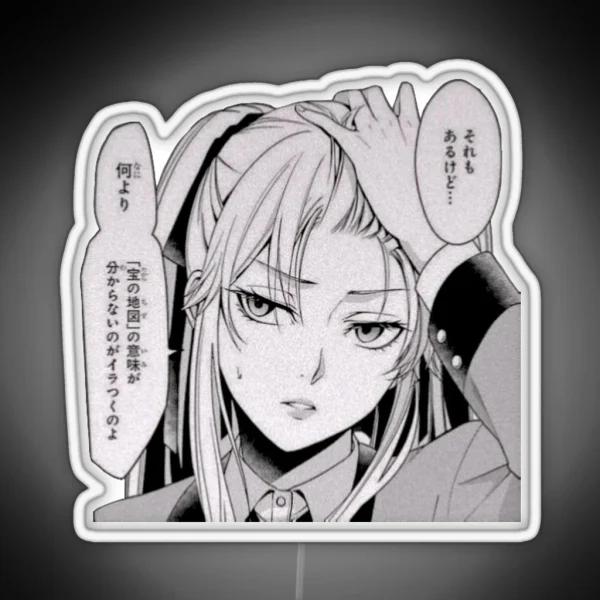 Mary Saotome Kakegurui Manga Illustration Comic Anime Girl RGB Neon Sign