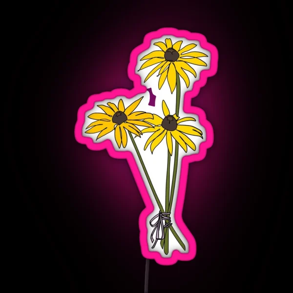 Maryland Black Eyed Susan RGB Neon Sign