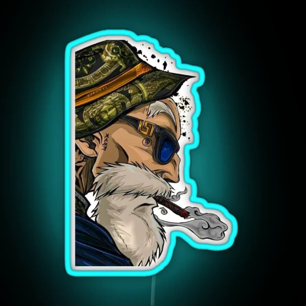 Master Roshi Drip RGB Neon Sign