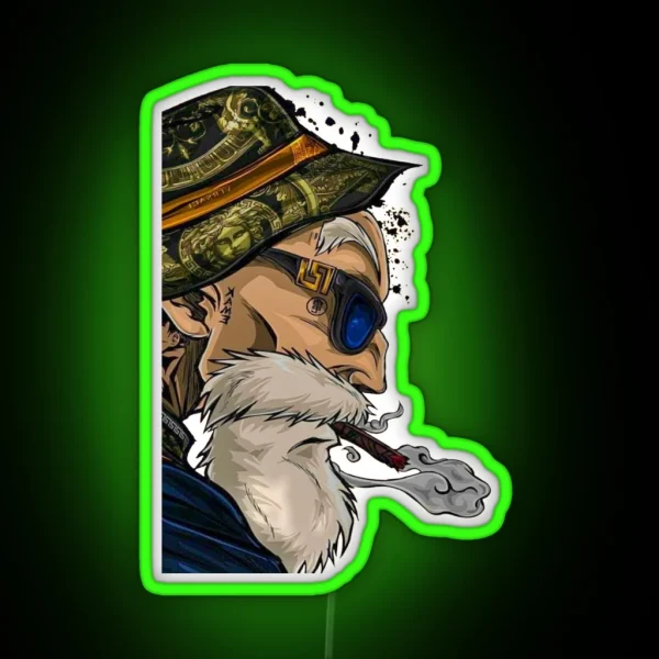 Master Roshi Drip RGB Neon Sign