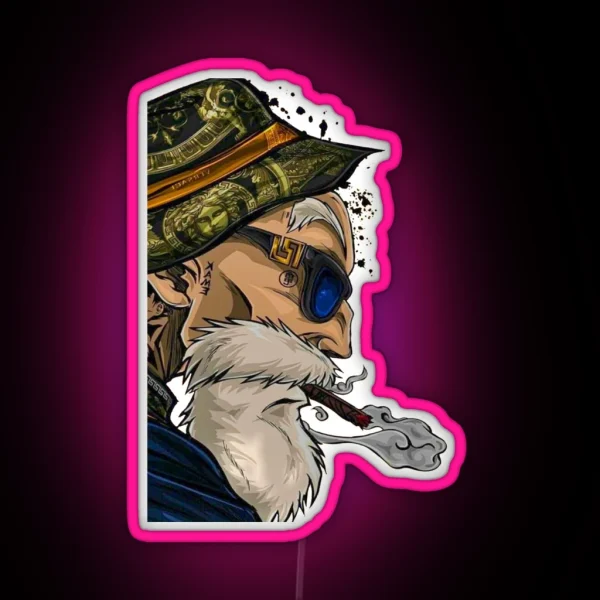 Master Roshi Drip RGB Neon Sign
