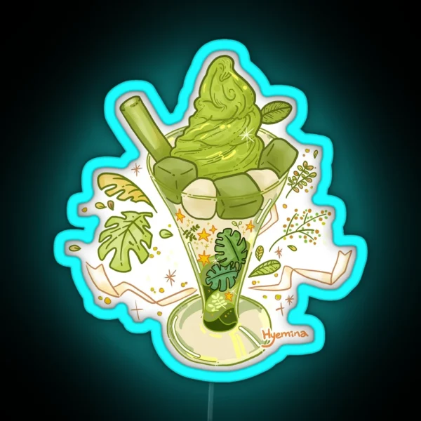 Matcha Icecream RGB Neon Sign