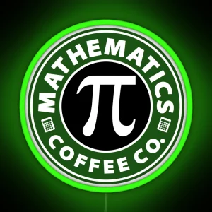 Mathematics Coffee Co RGB Neon Sign