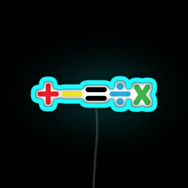 Mathematics Ed Sheeran RGB Neon Sign