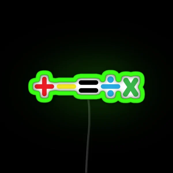 Mathematics Ed Sheeran RGB Neon Sign