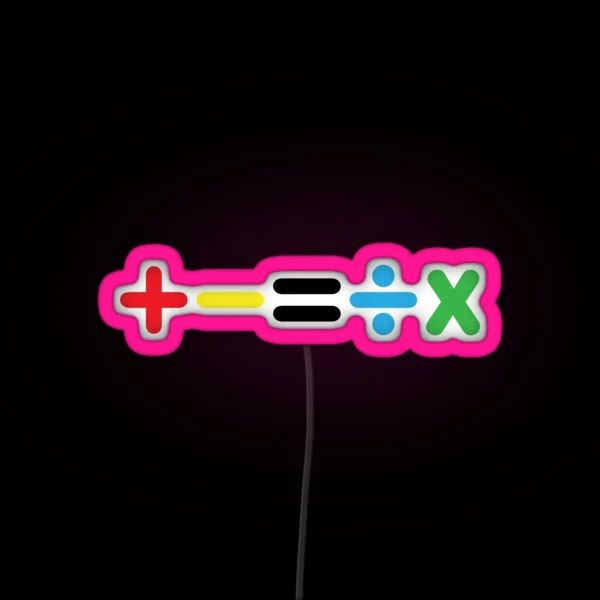 Mathematics Ed Sheeran RGB Neon Sign