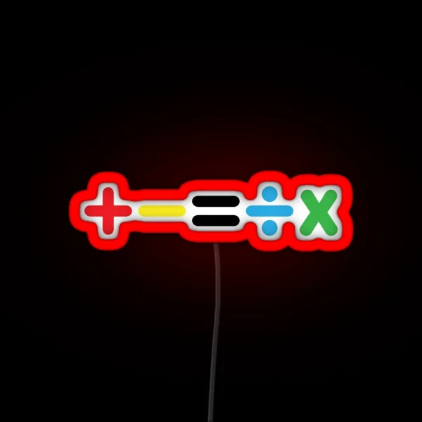 Mathematics Ed Sheeran RGB Neon Sign