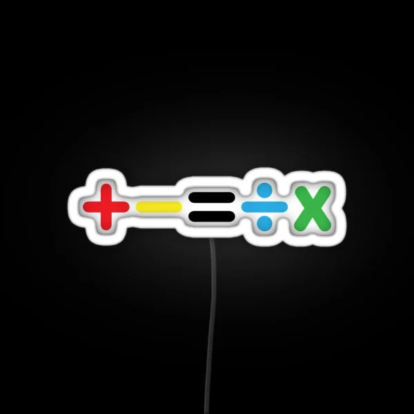 Mathematics Ed Sheeran RGB Neon Sign
