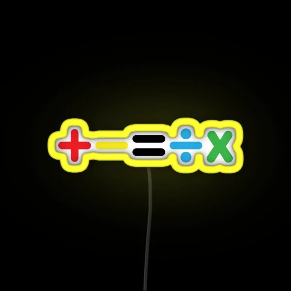 Mathematics Ed Sheeran RGB Neon Sign