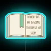 Empowering Inspirational Motivational Neon Wall Sign for Unstoppable Personal Strength Quotes