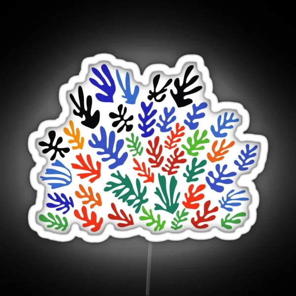 Matisse Floral Pattern 1 RGB Neon Sign
