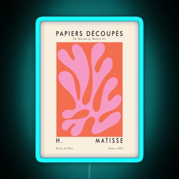 Matisse Wall Print RGB Neon Sign
