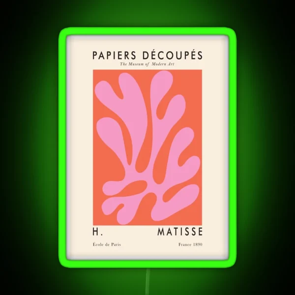 Matisse Wall Print RGB Neon Sign