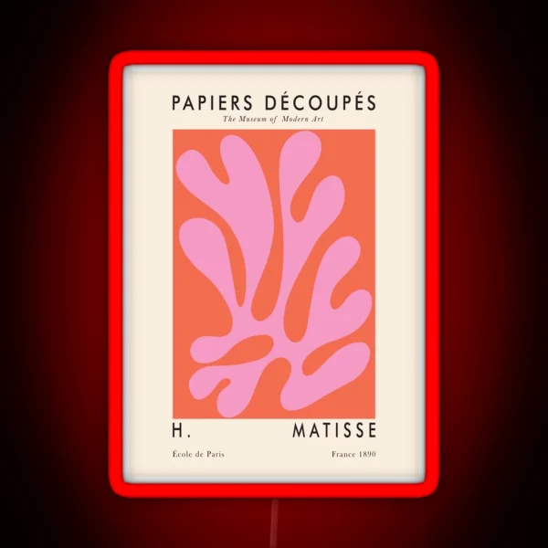 Matisse Wall Print RGB Neon Sign
