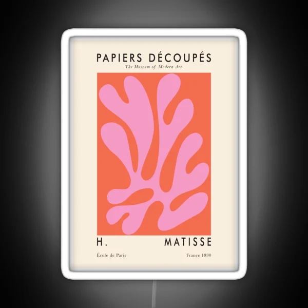 Matisse Wall Print RGB Neon Sign