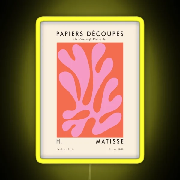 Matisse Wall Print RGB Neon Sign