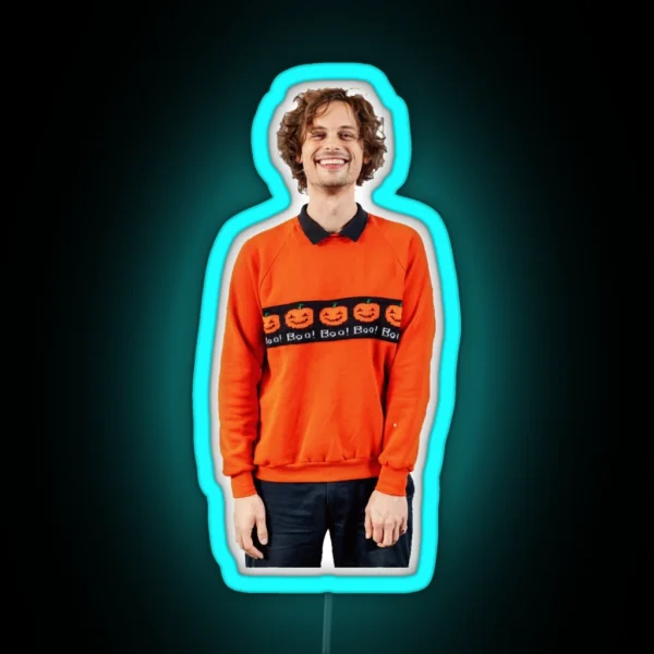 Matthew Gray Gubler Halloween RGB Neon Sign