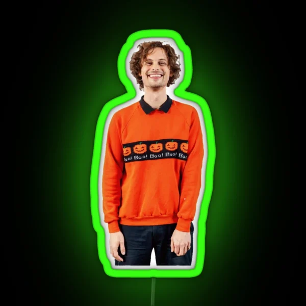 Matthew Gray Gubler Halloween RGB Neon Sign