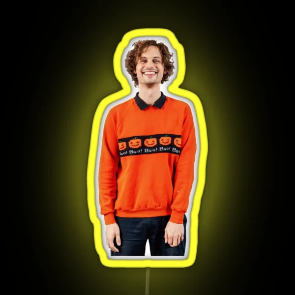 Matthew Gray Gubler Halloween RGB Neon Sign