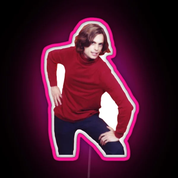 Matthew Gray Gubler Throwback RGB Neon Sign