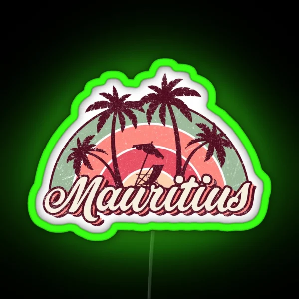 Mauritius Summer Trip RGB Neon Sign