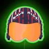 Boldly unique Maverick helmet-inspired RGB neon wall art decoration lighting.