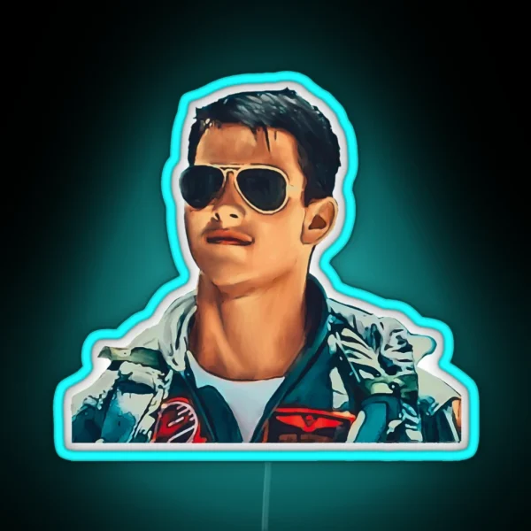 Maverick Tom Cruise RGB Neon Sign