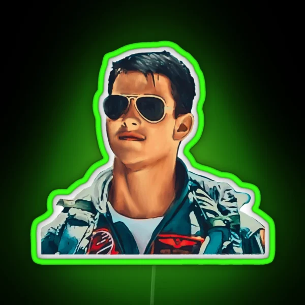 Maverick Tom Cruise RGB Neon Sign