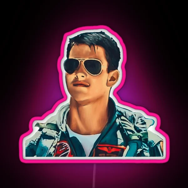 Maverick Tom Cruise RGB Neon Sign