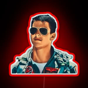 Maverick Tom Cruise RGB Neon Sign