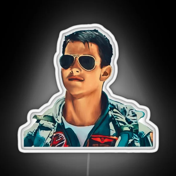 Maverick Tom Cruise RGB Neon Sign