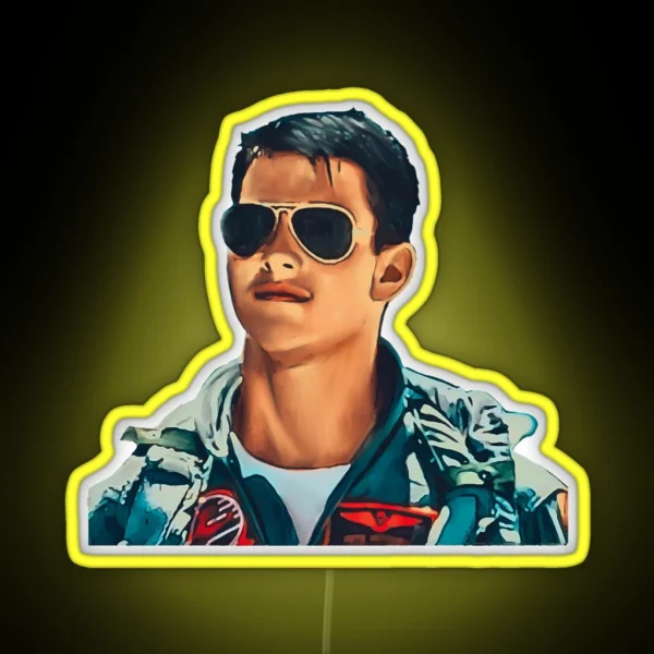 Maverick Tom Cruise RGB Neon Sign